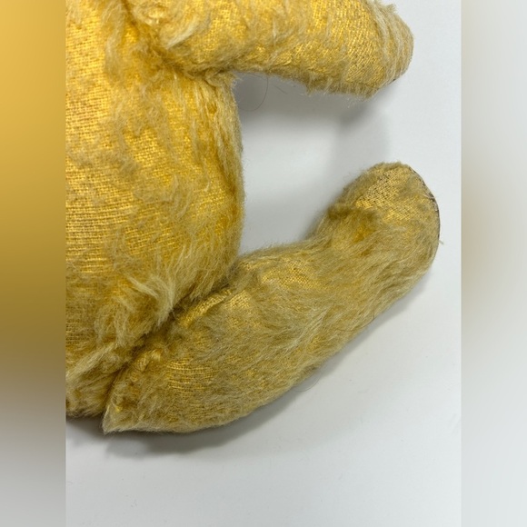 Antique 1920’s German golden mohair teddybear straw stuffed jointed articulated - Picture 11 of 16